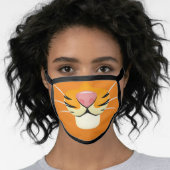 Cute Tiger Face Cartoon Style for Kids Face Mask (Worn Her)