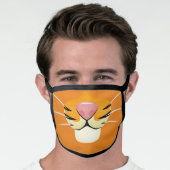 Cute Tiger Face Cartoon Style for Kids Face Mask (Worn Him)