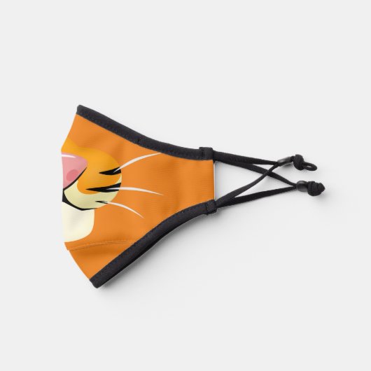 Cute Tiger Face Cartoon Style Premium Face Mask (Left)