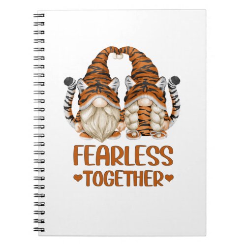 Cute Tiger Gnome For Valentines Day Couples And Ti Notebook