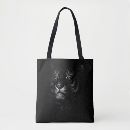 Cute Tiger Head Art Gift  Lovers Tigers Big Cats Tote Bag