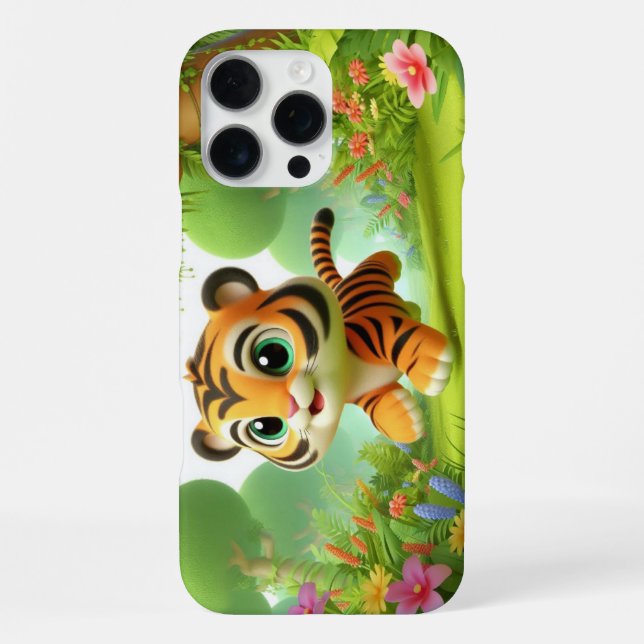Cute Tiger Iphone Case (Back)
