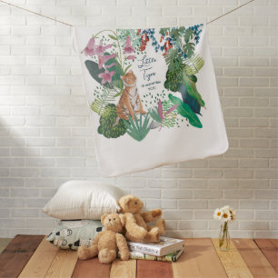 Cute Tiger Jungle Mommy to Be Baby Shower    Blanket