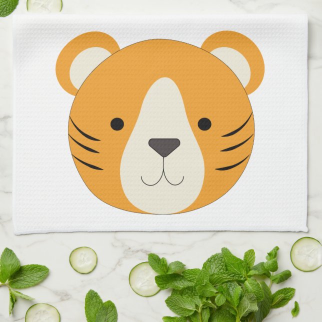 Cute Tiger Kitchen Towel (Folded)