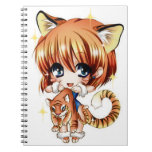 Cute Tiger Love Notebook at Zazzle