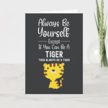 Cute Tiger Lover Cards Funny Animal Wlidlife Humor