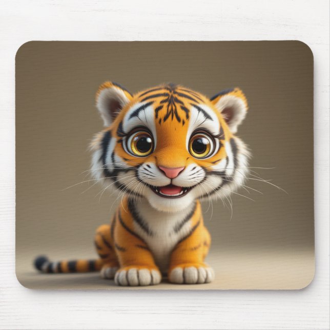 Cute Tiger Mousepad (Front)