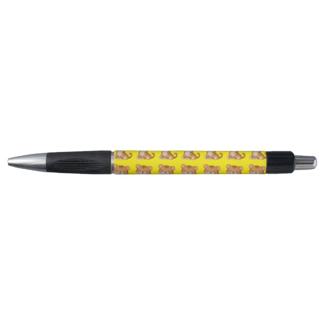 Cute Tiger Pattern Baby Nursery Throw Pen (Front)