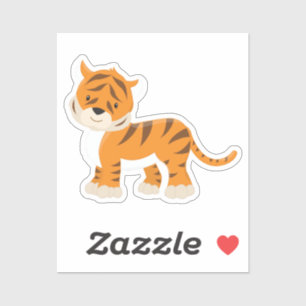 Cute tiger sticker