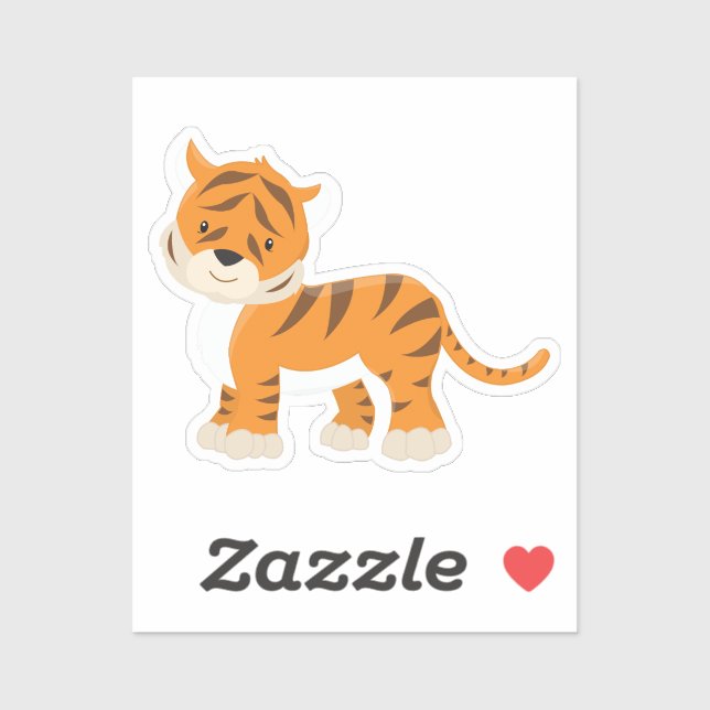 Cute tiger sticker (Sheet)