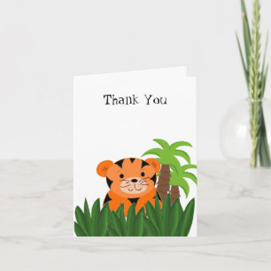 Cute Tiger Thank You Card