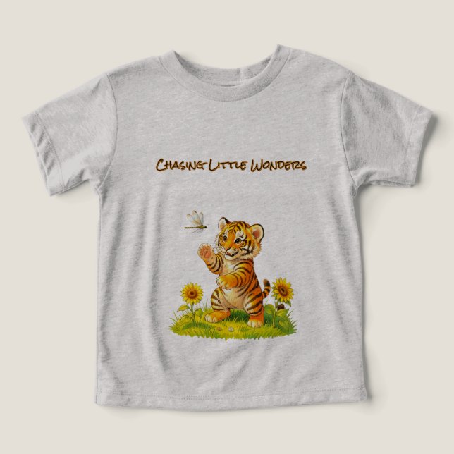 Cute Tiger  Toddler T-shirt (Design Front)