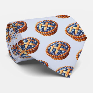 Cute tiled apple pie pattern  neck tie