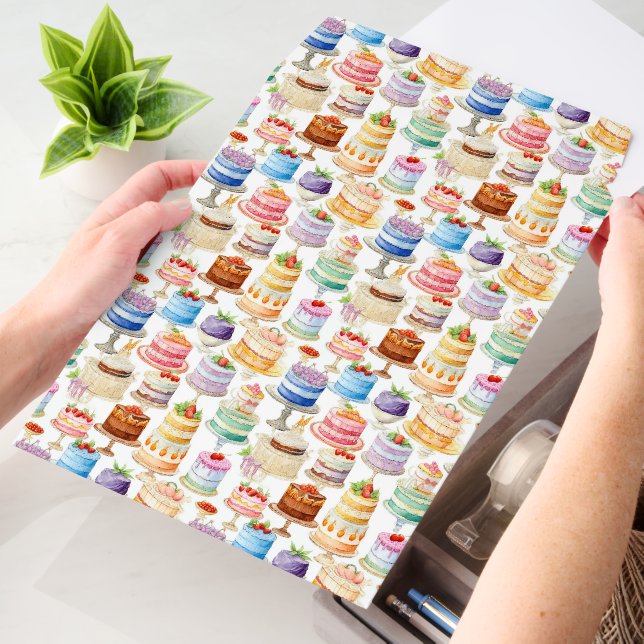 Cute tiled Bakery cakes  Envelope Mailers (Desk)
