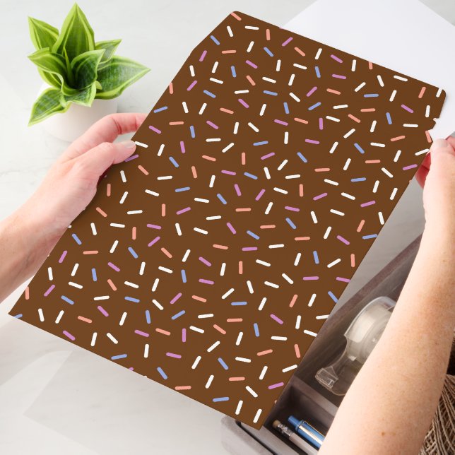 Cute tiled Bakery Confetti  Envelope Mailers (Desk)