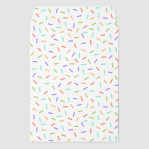Cute tiled Bakery Confetti Envelope Mailers