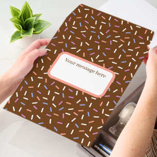 Cute tiled Bakery Confetti text box Envelope Mailers