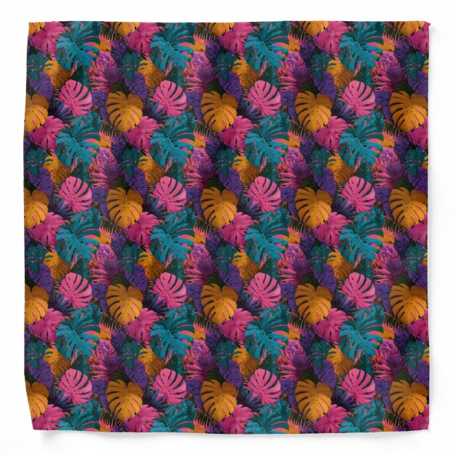 Cute tiled beach pattern  bandana (Front)