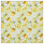 cute tiled bee pattern fabric