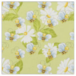 cute tiled bee pattern Fabric