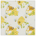 cute tiled bee pattern Fabric