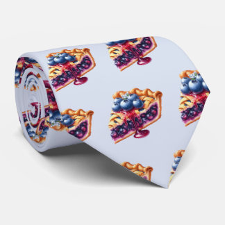 Cute tiled blueberry tie pattern