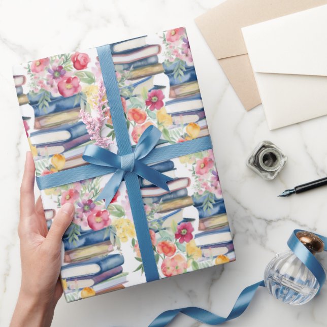 Cute tiled books pattern  wrapping paper (Gifting)