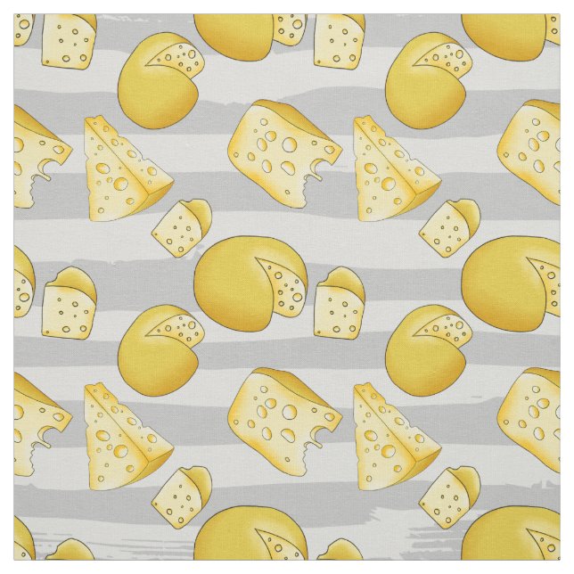 cute tiled cheese pattern fabric (Swatch)