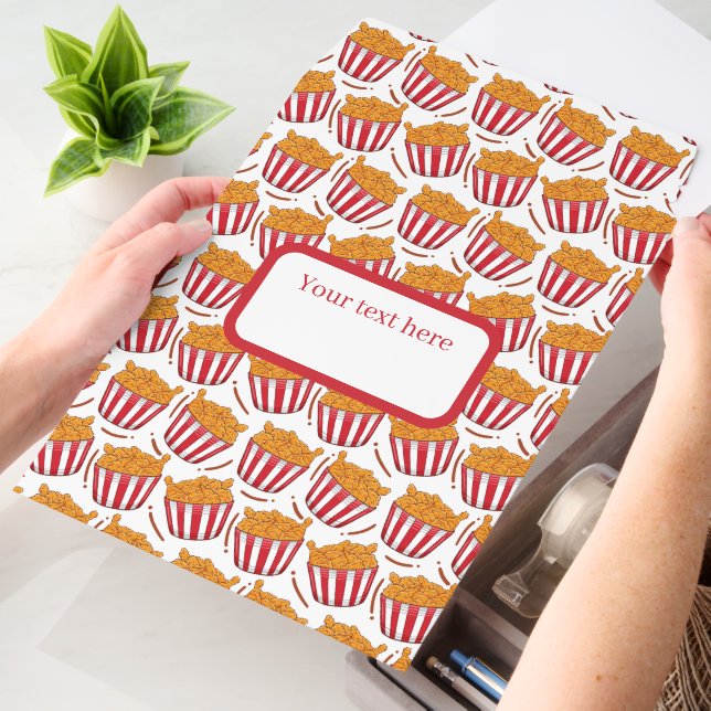 Cute tiled chicken pattern text box envelope mailers (Desk)