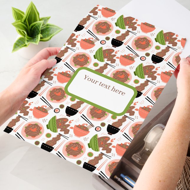 Cute tiled Chinese food text box Envelope Mailers (Desk)