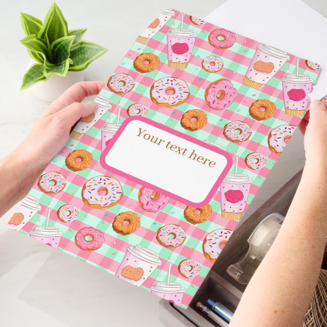 Cute tiled doughnut shop tiled pattern  envelope mailers (Desk)