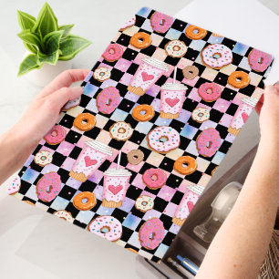 Cute tiled doughnut shop tiled pattern envelope mailers
