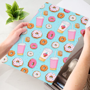 Cute tiled doughnut shop tiled pattern envelope mailers