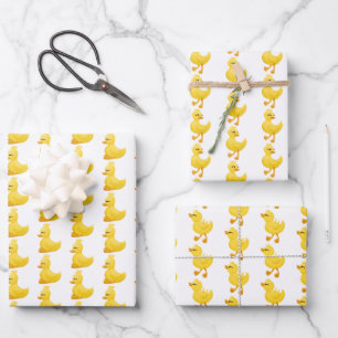 cute tiled duck party Wrapping Paper Sheets