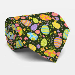 cute tiled Easter egg pattern Neck Tie