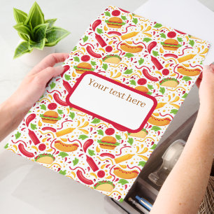Cute tiled fast food pattern Diner text box Envelope Mailers