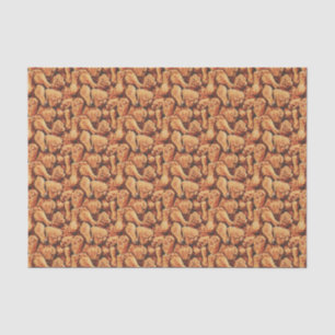 Cute tiled fried chicken pattern tissue paper