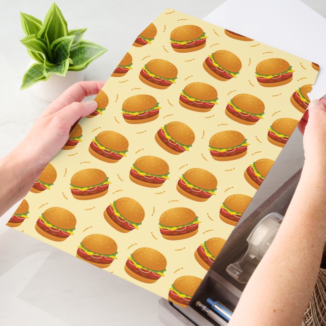 Cute tiled hamburger pattern  envelope mailers (Desk)