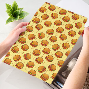 Cute tiled hamburger pattern envelope mailers