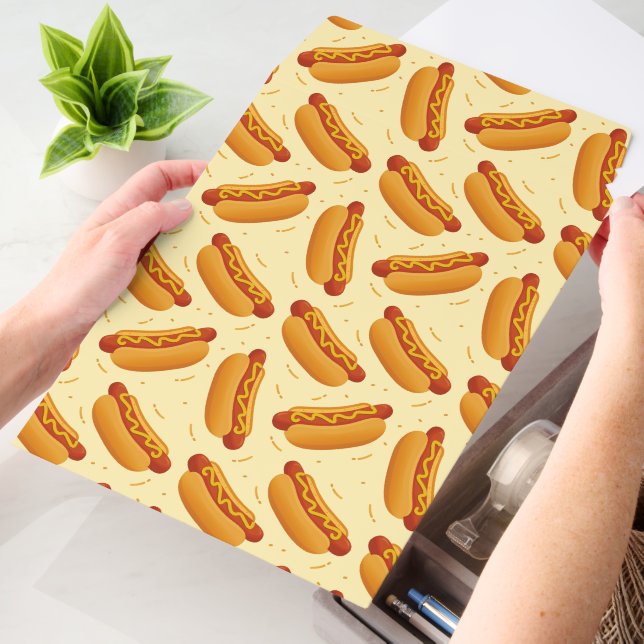 Cute tiled hotdog pattern  envelope mailers (Desk)