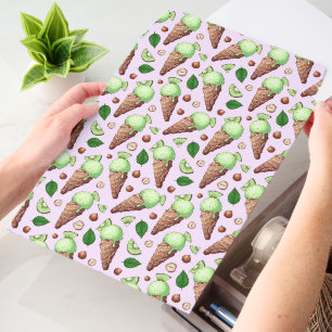 Cute tiled ice cream pattern envelope mailers