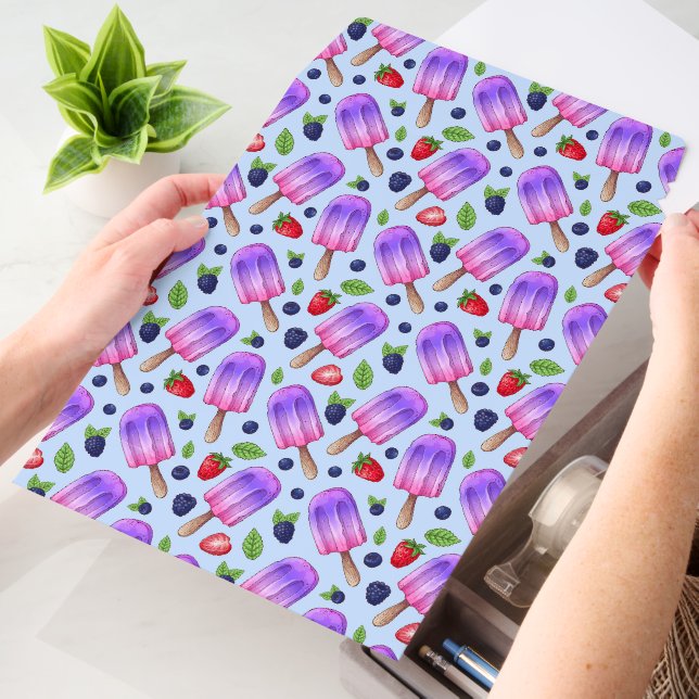 Cute tiled ice cream pattern  envelope mailers (Desk)