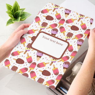 Cute tiled ice cream pattern text box envelope mailers