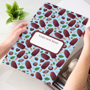Cute tiled ice cream pattern text box envelope mailers