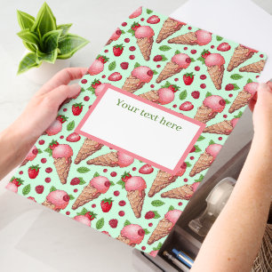 Cute tiled ice cream pattern text box envelope mailers