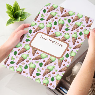 Cute tiled ice cream pattern text box envelope mailers