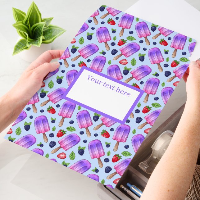 Cute tiled ice cream pattern text box envelope mailers (Desk)