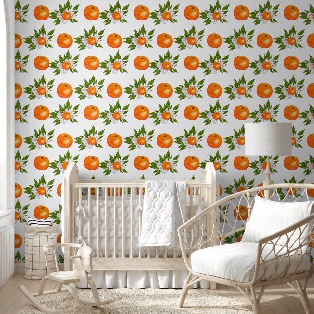 Cute tiled orange cutie pattern  wallpaper  (Kids)