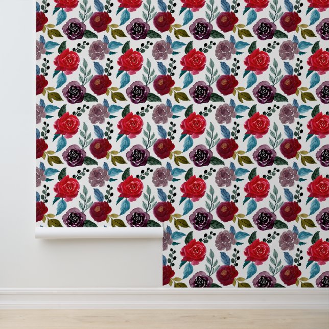 Cute tiled rose pattern wallpaper  (Application)