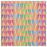 cute tiled School pencil pattern Fabric